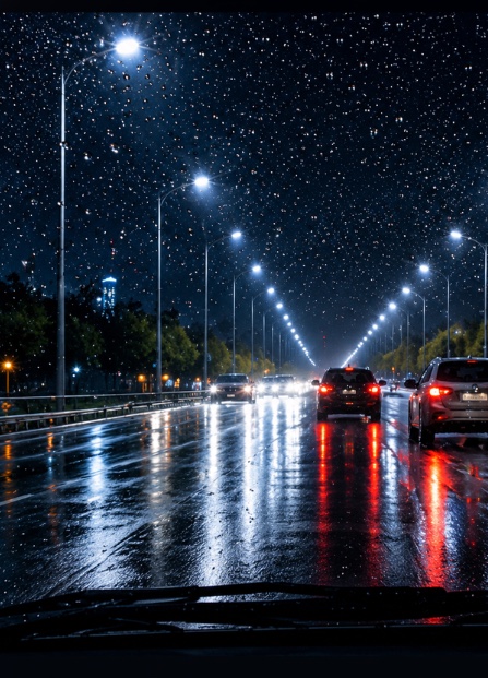 剛剛好的撥水:夜路清晰、燈源銳利、視線透淨